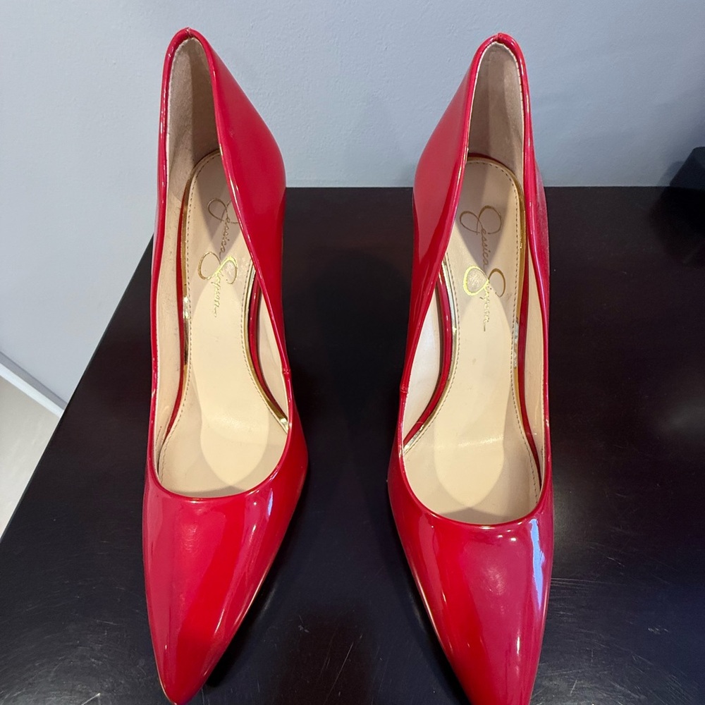 Jessica Simpson Red Patent Heels